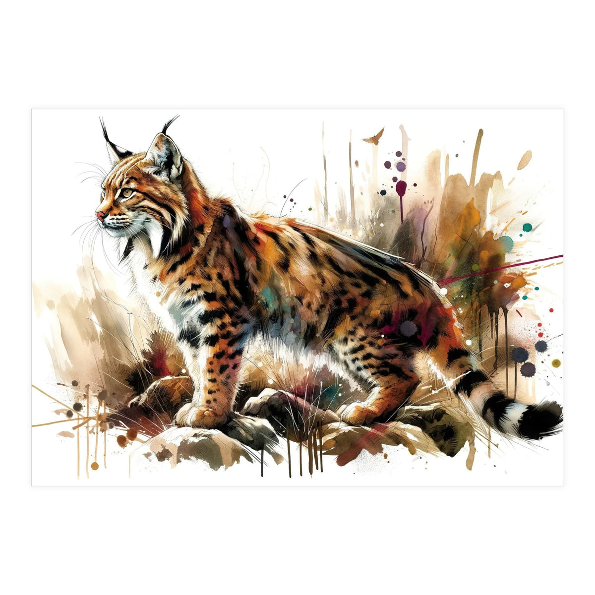 Lynx In The Wilderness (Print Only)
