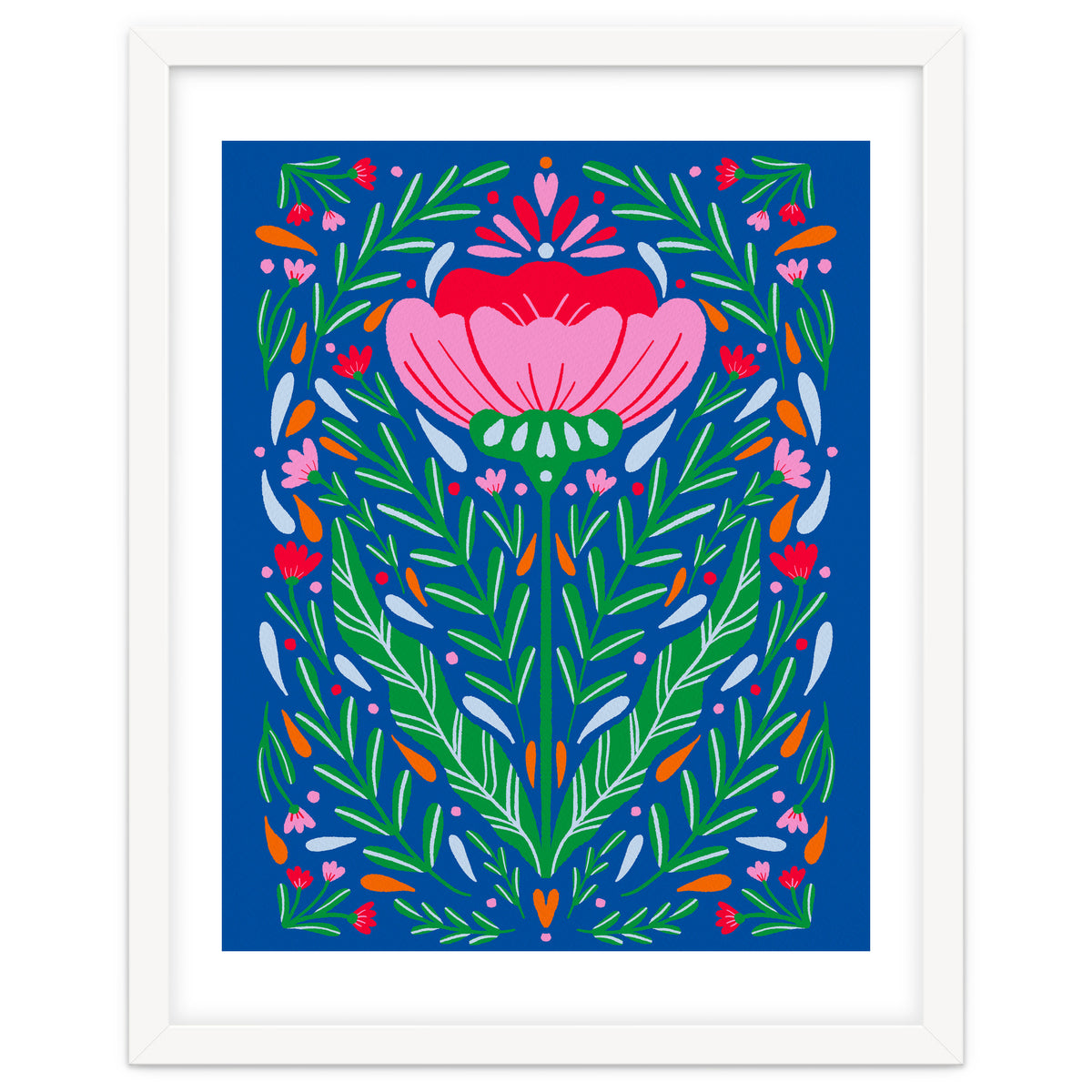 Bold Symmetrical Floral