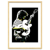 Pat Metheny American Jazz Guitarist Legend in Pop Art