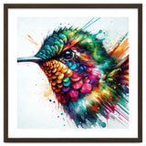 Watercolor Hummingbird Portrait thumbnail
