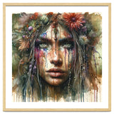 Wild Bloom Druid Woman Portrait thumbnail