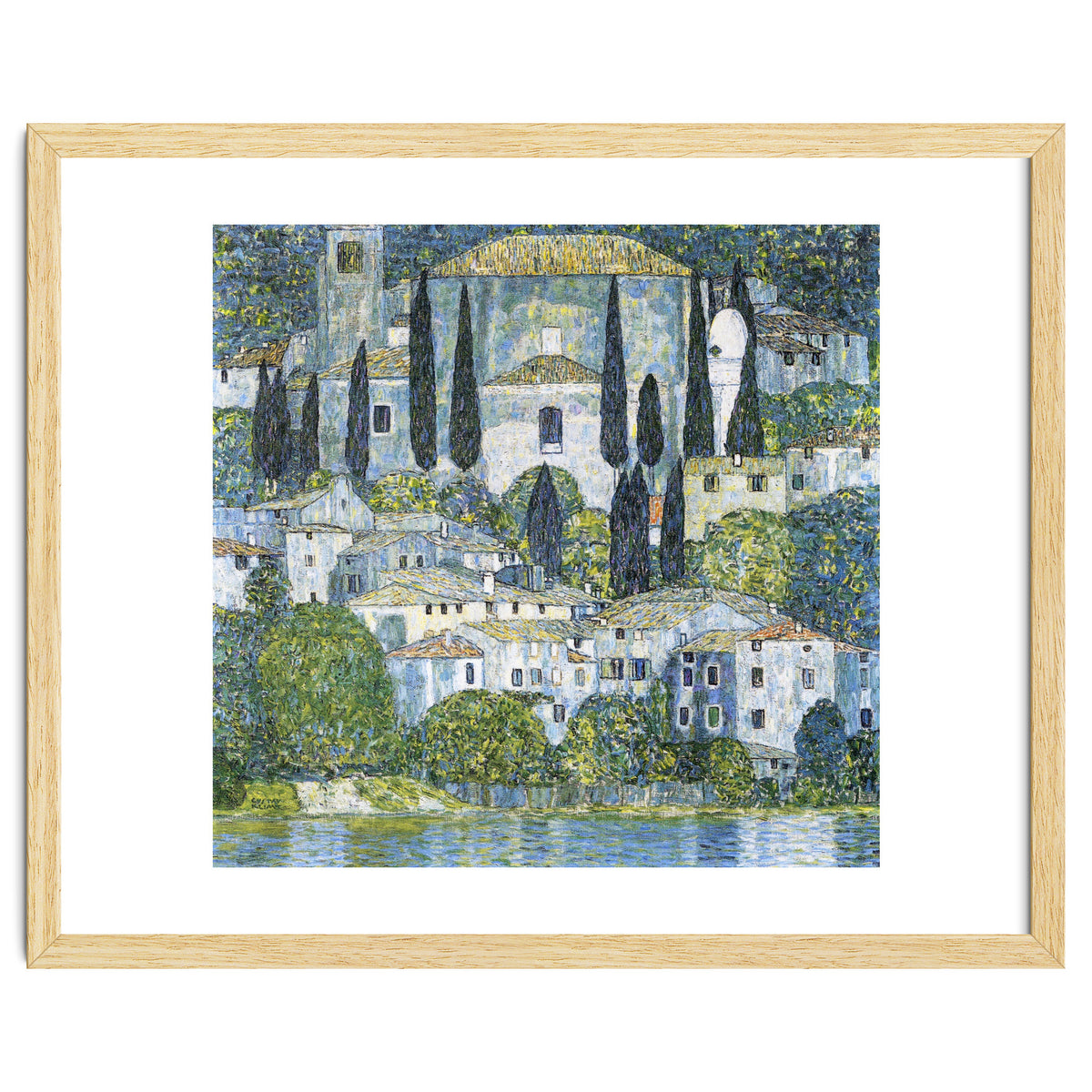 Gustav Klimt – Kirche in Cassone (1913) | Vibrant Landscape Masterpiece Art Print