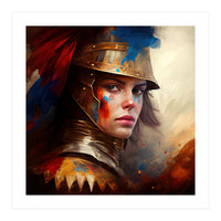 Powerful Medieval Warrior Woman #4 (Print Only)