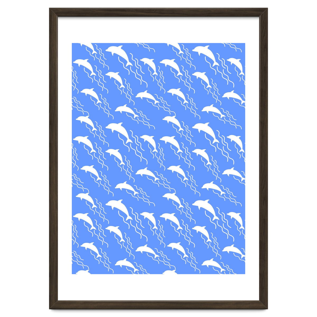 Swimming dolphins