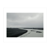 River passing through a black volcanic road - Iceland  (Print Only) thumbnail