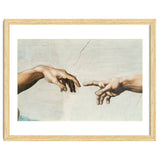 The Sistine Chapel; ceiling frescos after restoration. The creation of Adam. thumbnail