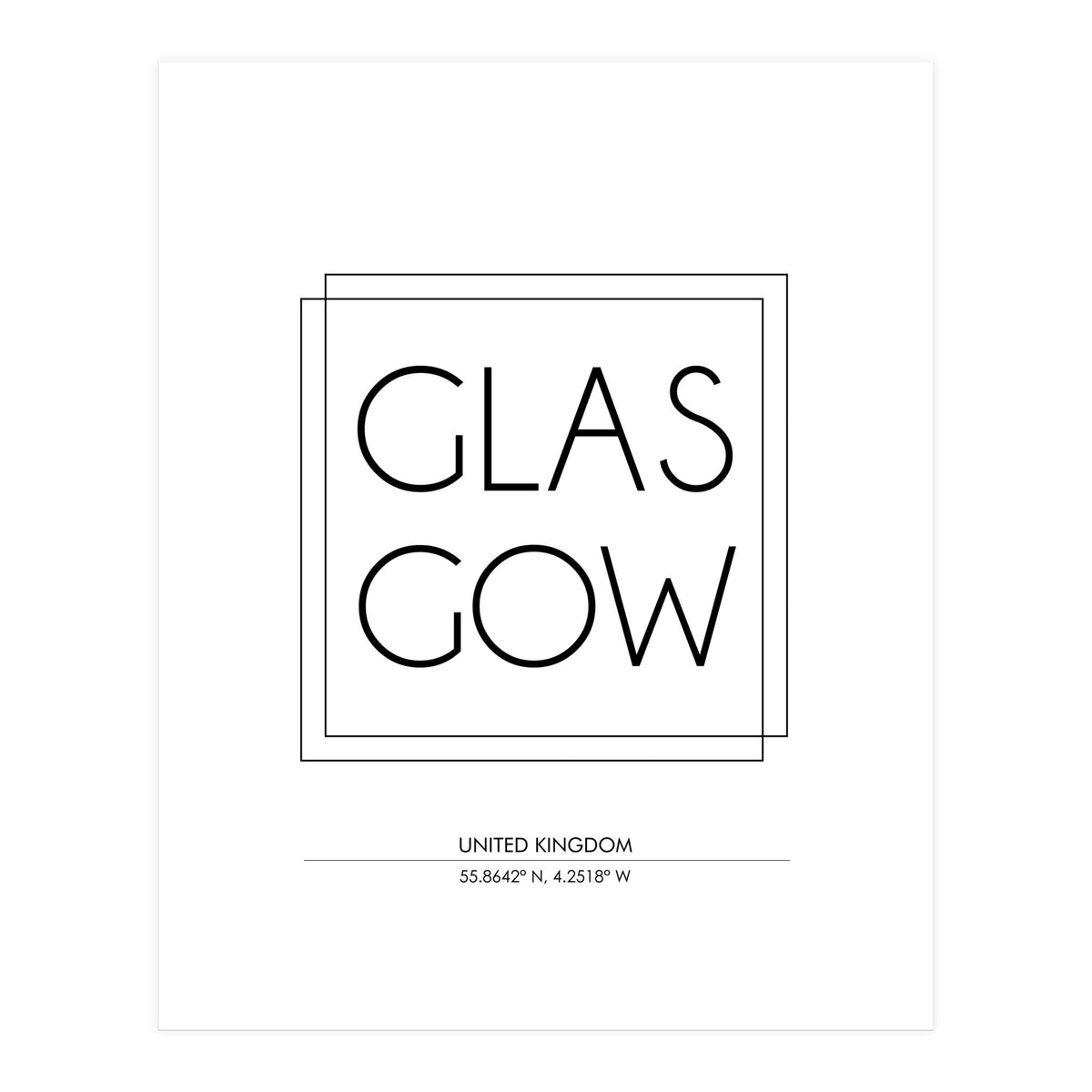 Glasgow (Print Only)