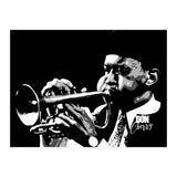 Don Cherry American Jazz Trumpeter in Grayscale (Print Only) thumbnail