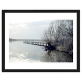 Sunny day pier in the lake thumbnail