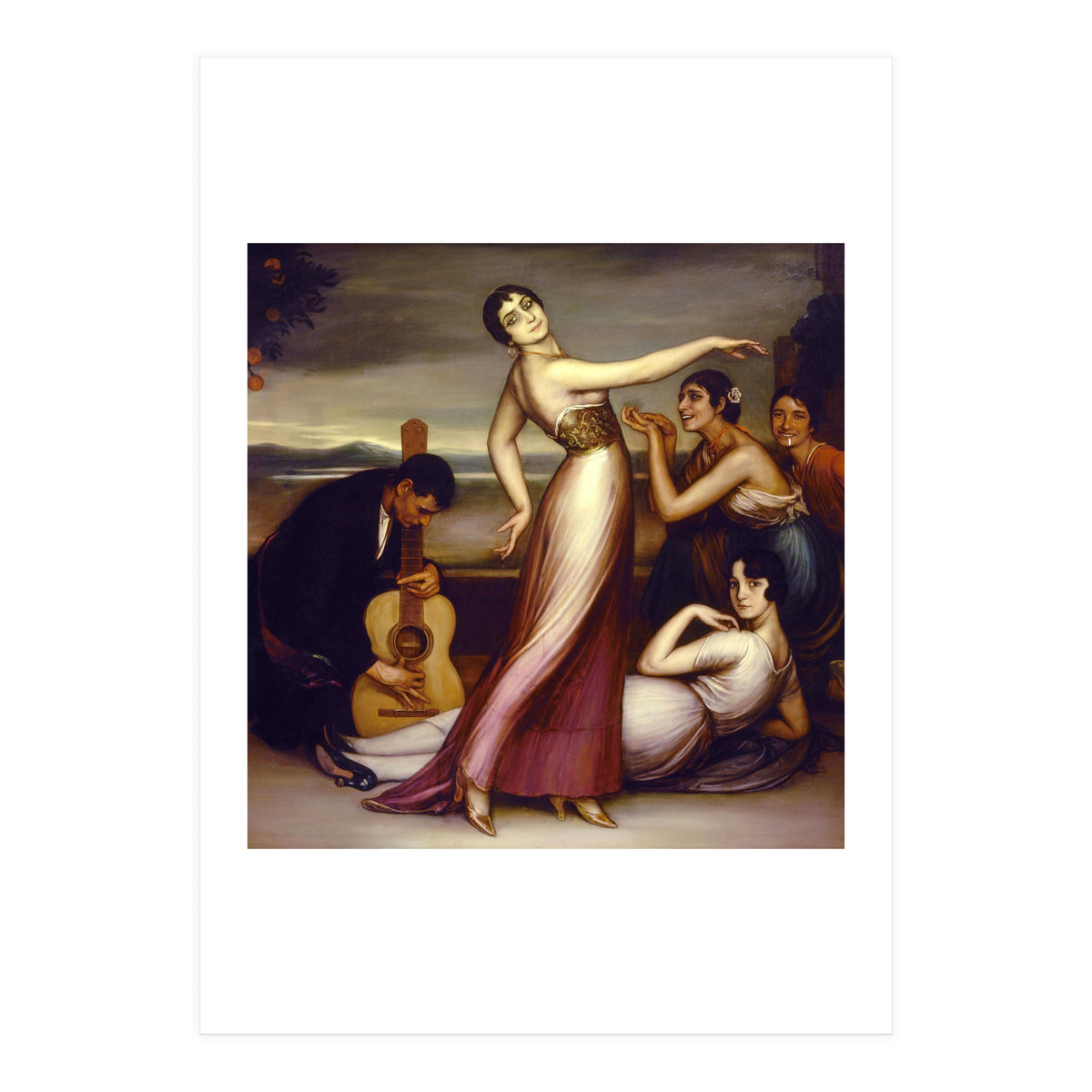 An Allegory of Happiness - 1917 - oil on canvas - 161x157 cm. (Print Only)