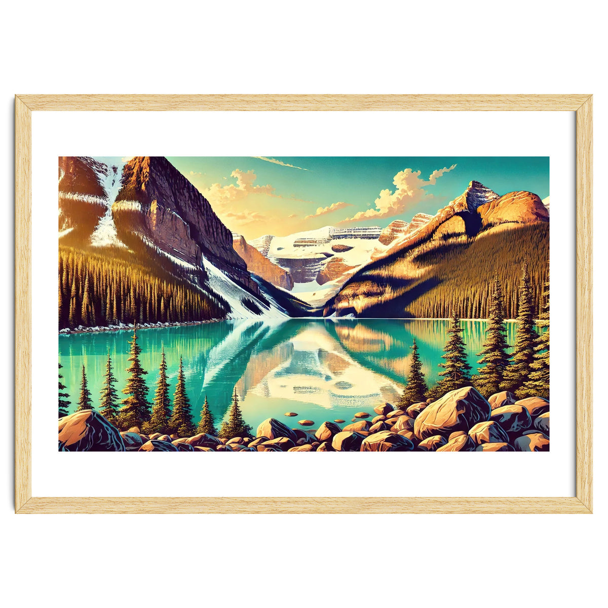 Vintage Lake Louise Banff Poster, Canada