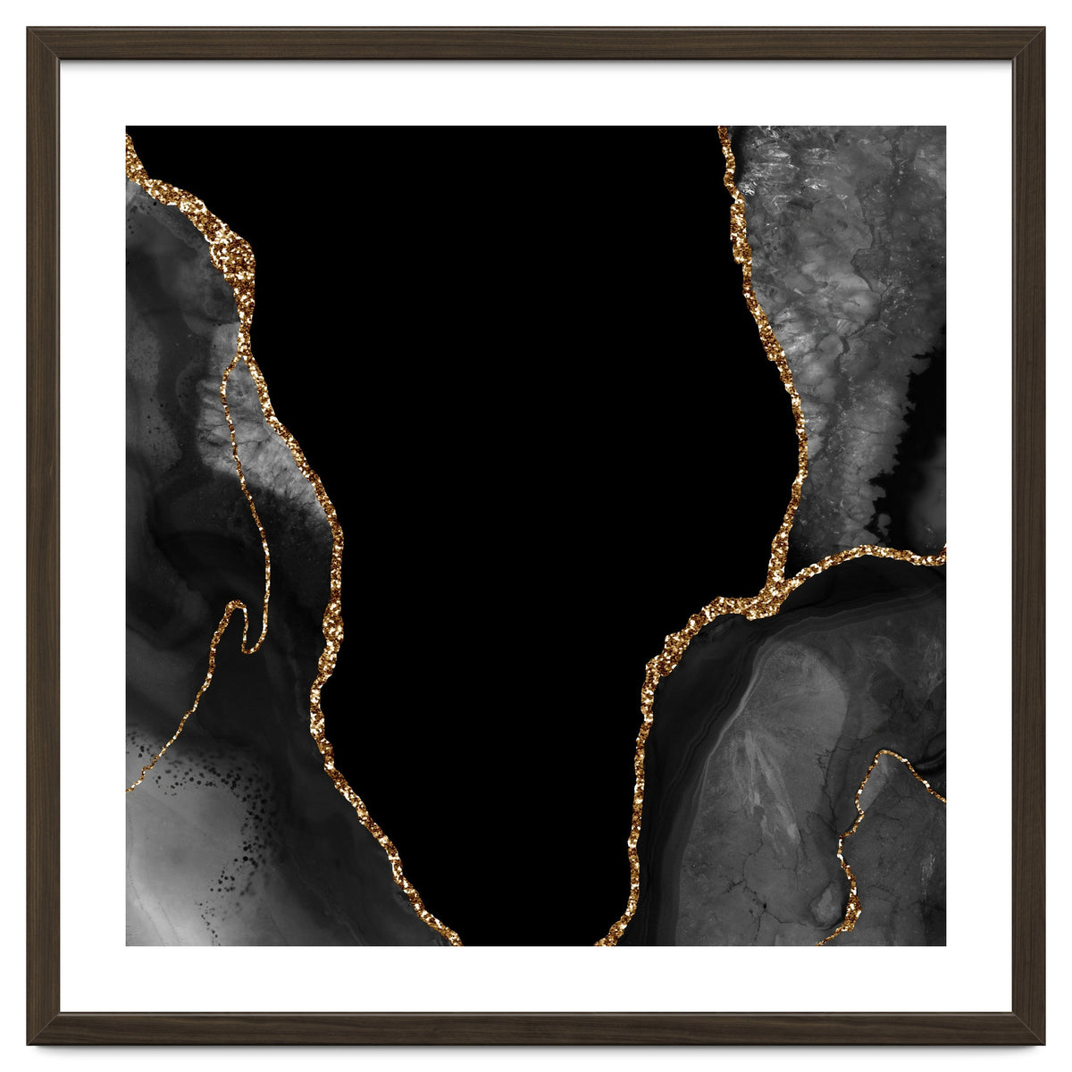 Black & Gold Agate Texture 03