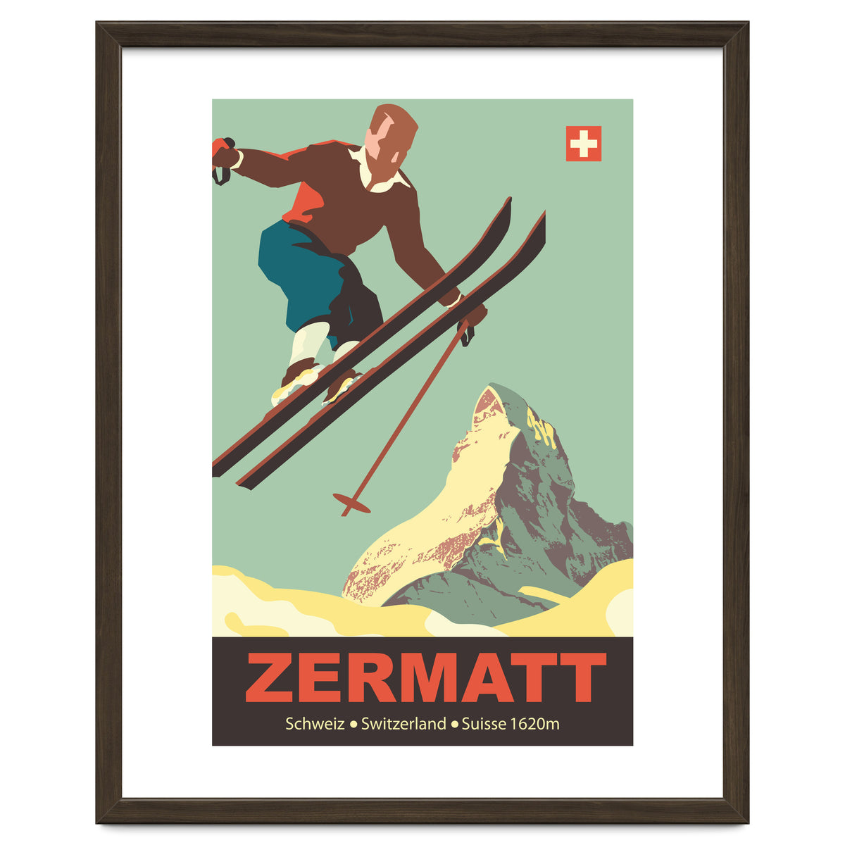 Ski Jump on Zermatt, Switzerland