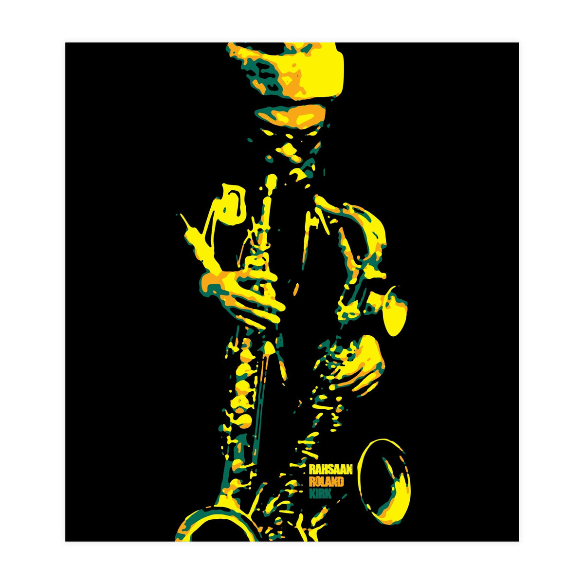 Rahsaan Roland Kirk in Pop Art (Print Only)