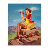 Pinup Sexy Binoculars Girl (Print Only)