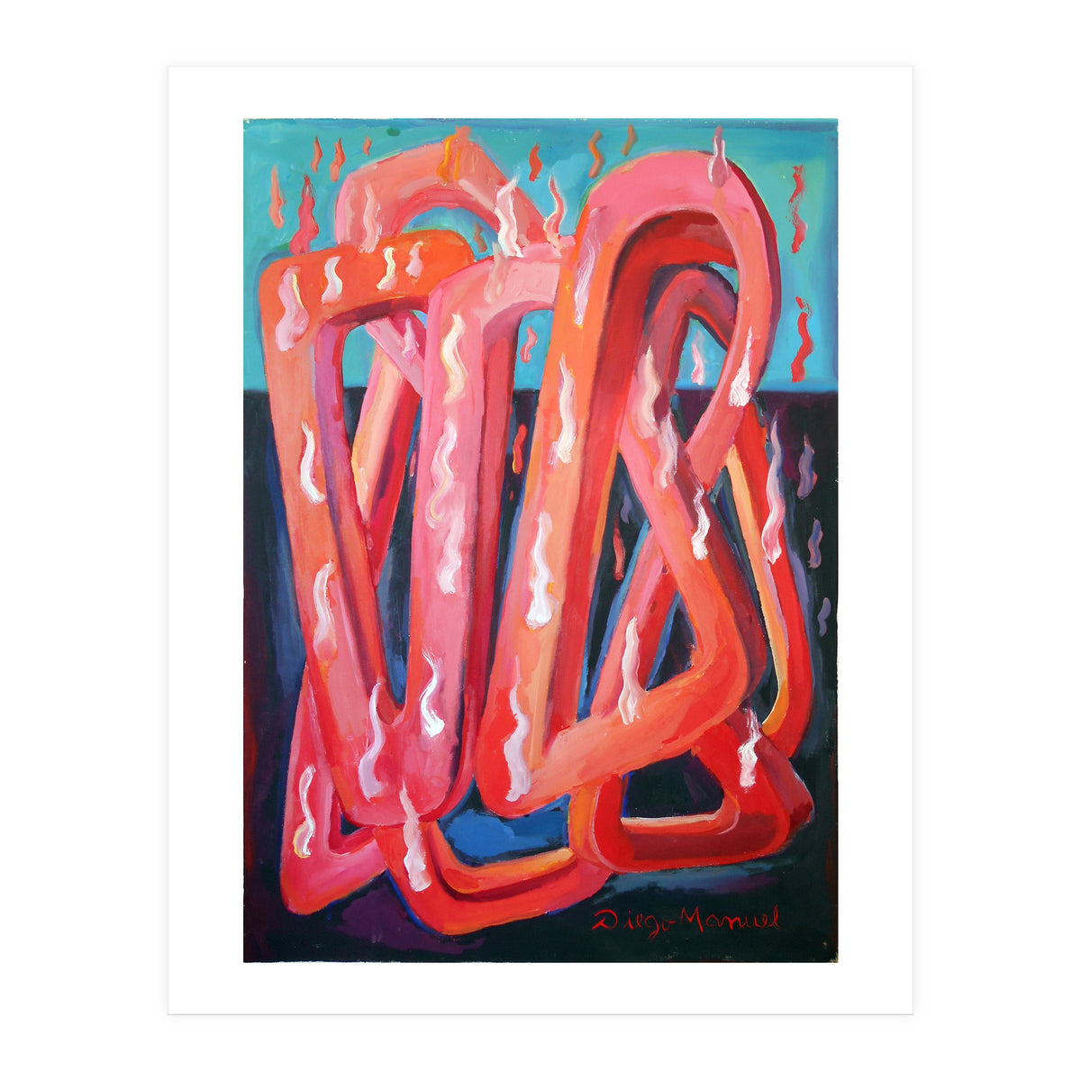 Formas En El Fuego 1 (Print Only)