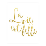 La vie est belle #society6 #typography #buyart (Print Only) thumbnail