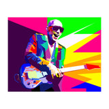 Joe Satriani Rock Guitar Instrumental Pop Art WPAP   (Print Only) thumbnail