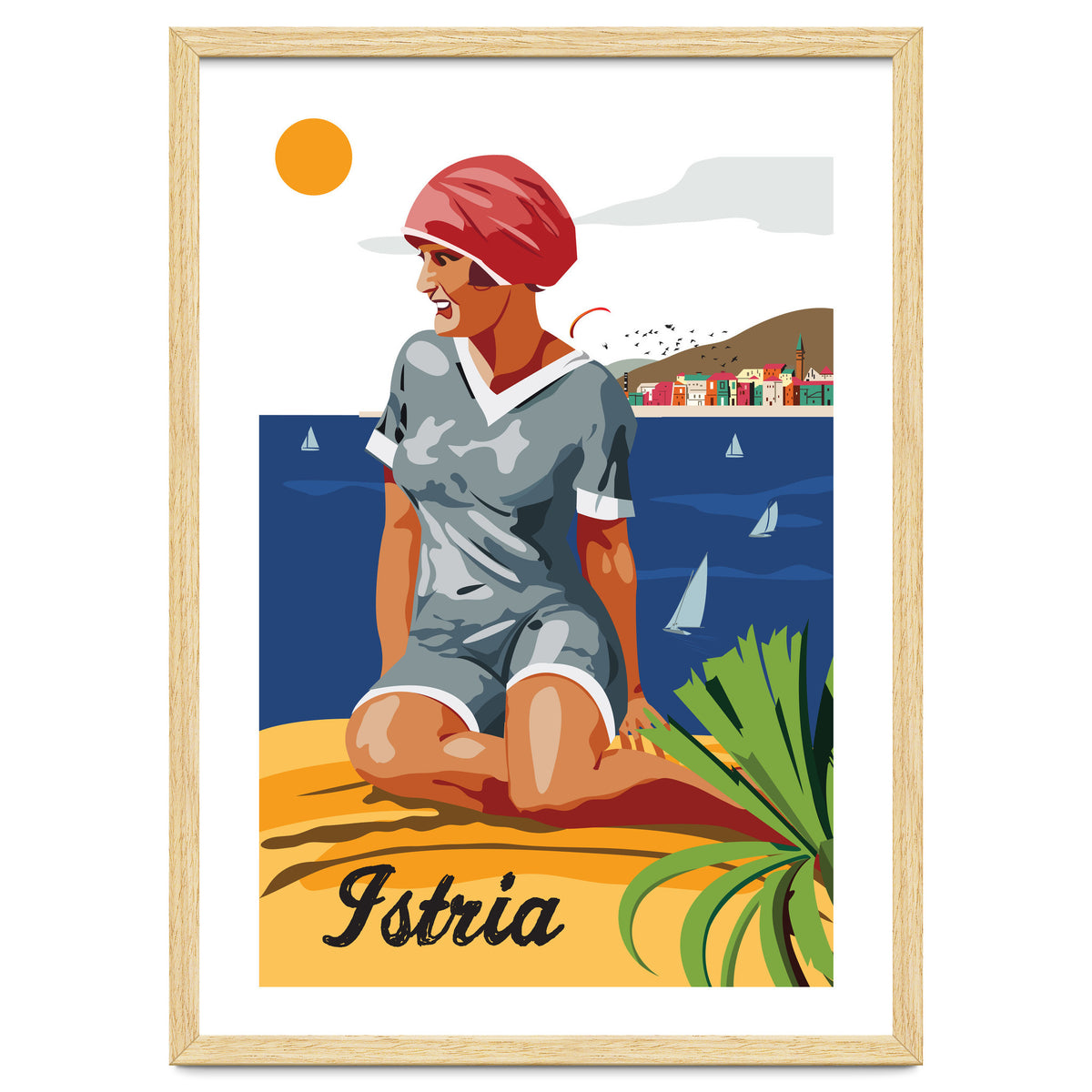 Istria, Swimmer on the Beach