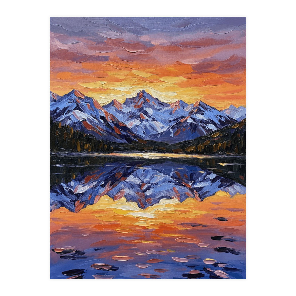 Alpenglow Reflections (Print Only)