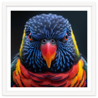 Close Up Of A Colorful Rainbow Lorikeet Bird
