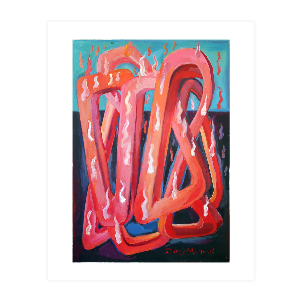 Formas En El Fuego 1 (Print Only)