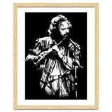 Ian Anderson Rock Music Legend in Grayscale 2 thumbnail