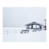Benches in the Winter seascape  (Print Only) thumbnail