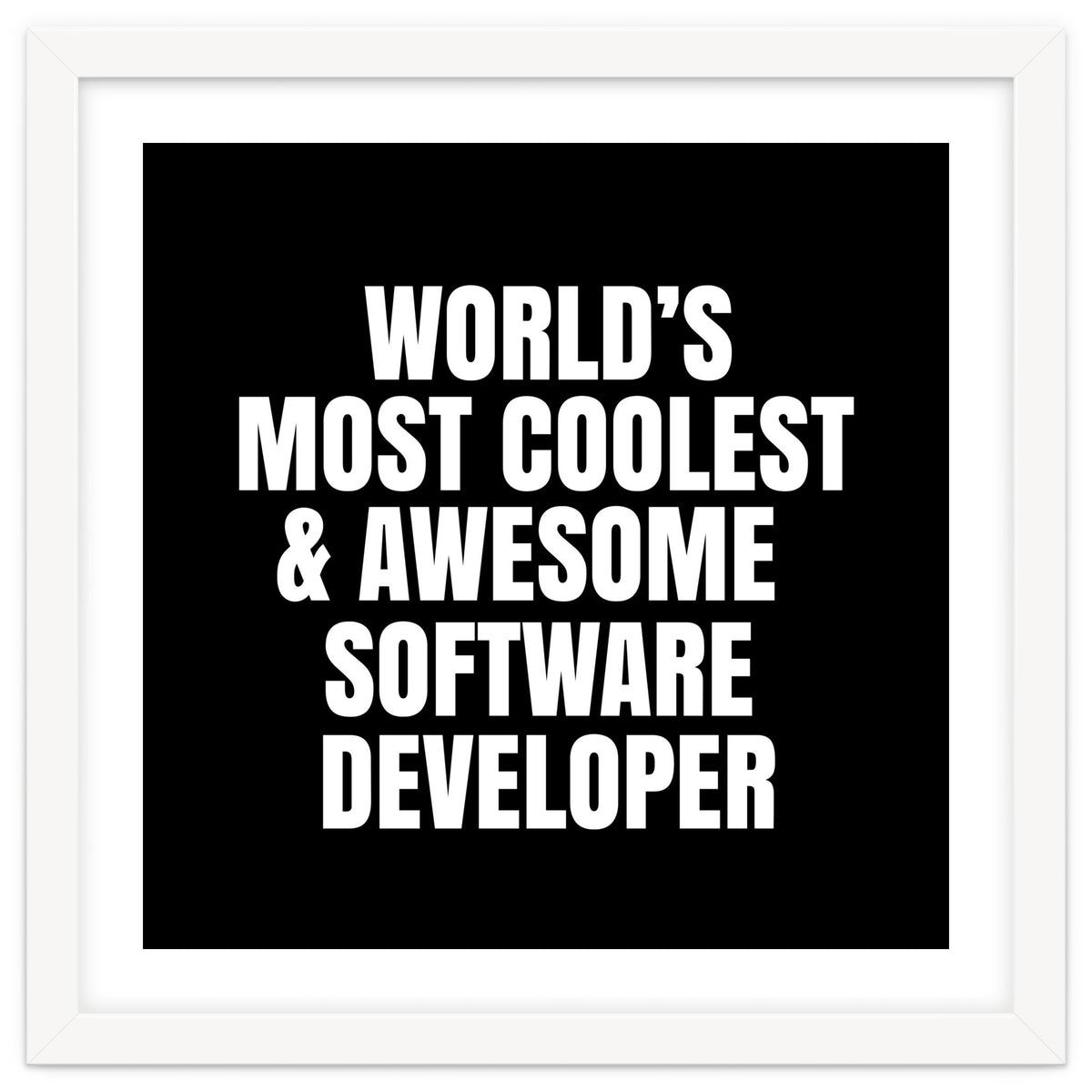 World's most coolest and awesome software developer