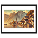 Vintage Hallstatt Poster, Austria thumbnail