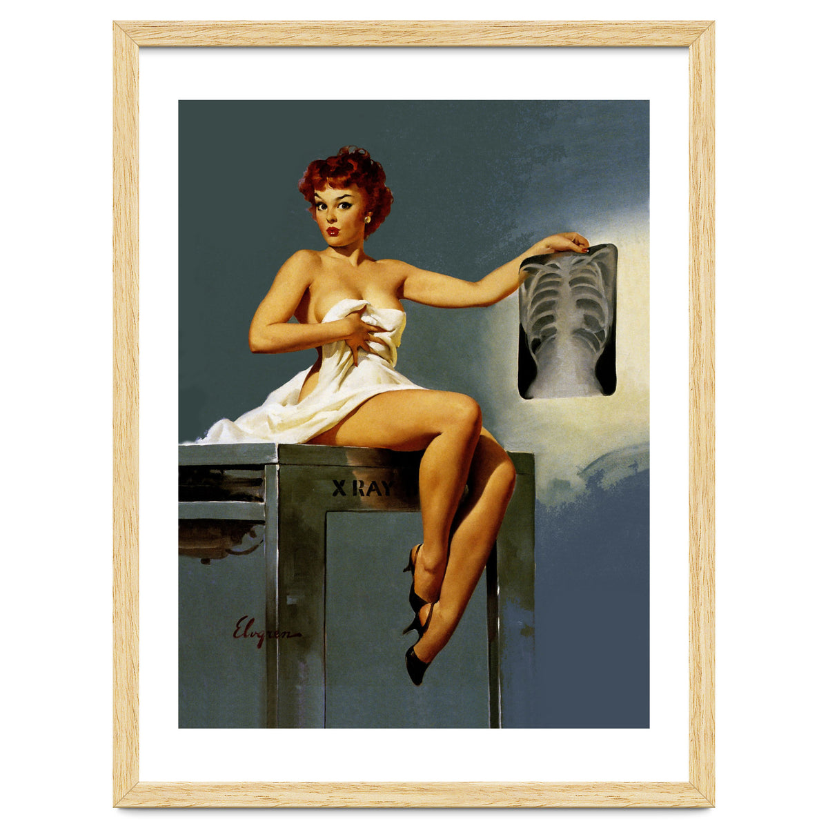 Pin Up Sexy Girl At The Doctor