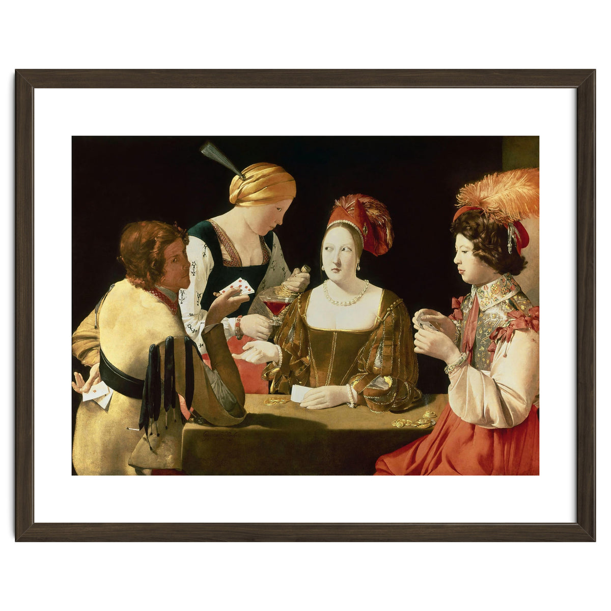 French school. The Cheater with the Ace of Diamonds. Le Tricheur à l'As de Carreaux. 17th century...