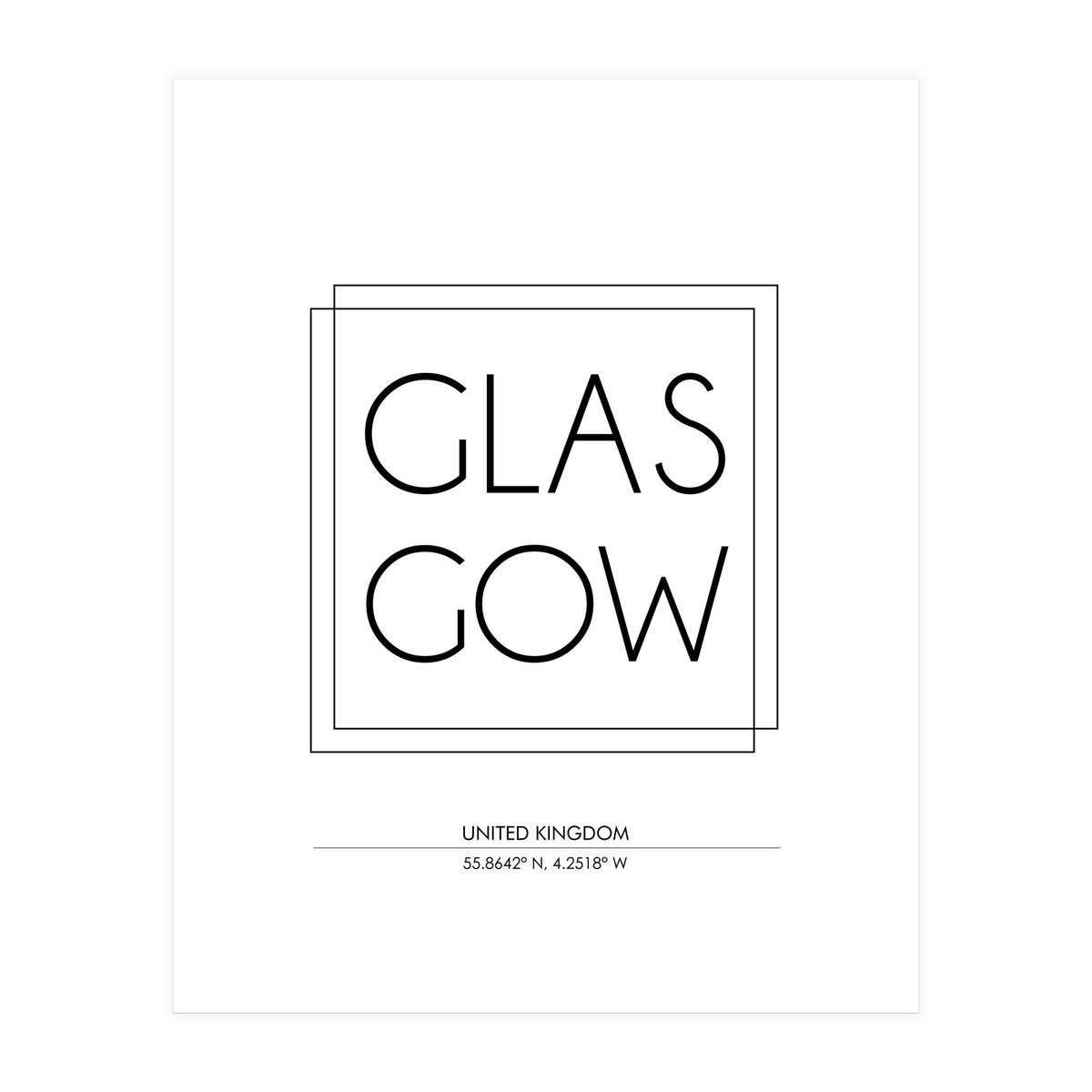 Glasgow (Print Only)