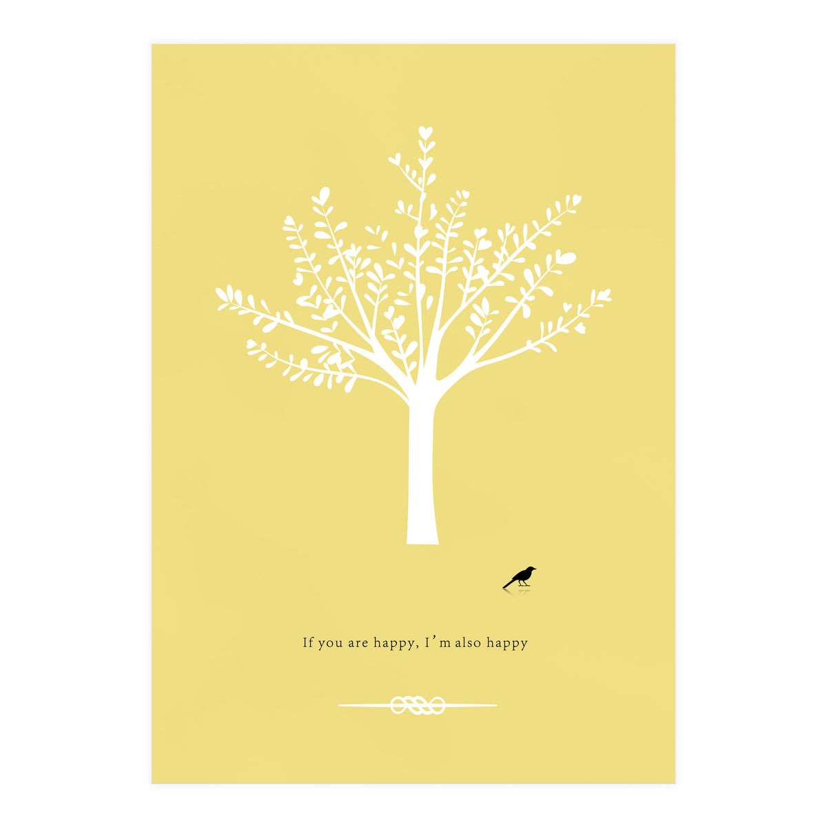 Happy Bird and Tree (Print Only)
