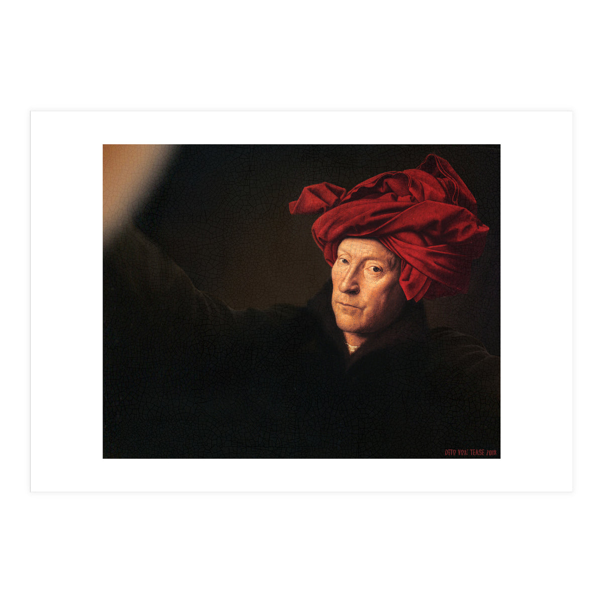 Man In A Turban - Jan Van Eyck - Selfie (Print Only)