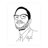 Malcolm X Illustration (Print Only) thumbnail