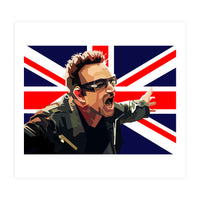 Bono U2 English Singer Rock Band (Print Only)