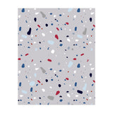 Modern Gray Blue Rounded Terrazzo (Print Only) thumbnail