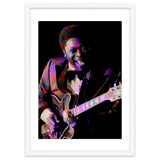 BB King. King Blues Guitarist. Blues Musician Legend Colorful thumbnail