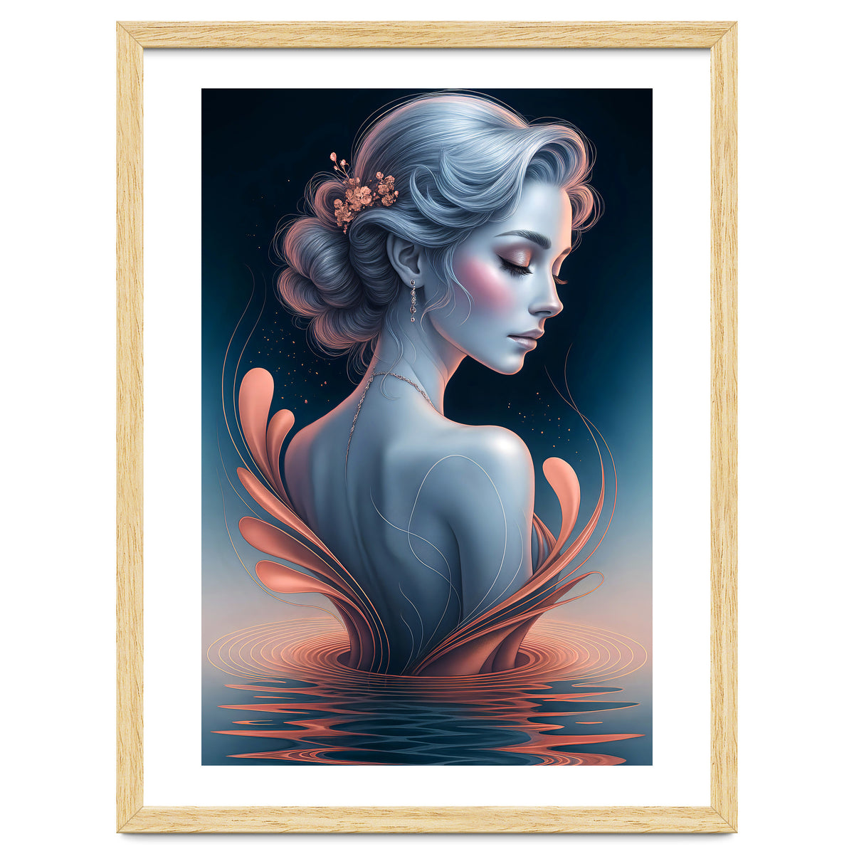 The Beauty of a Woman in an Exotic Pose