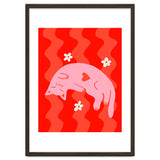 Pink Cat Wavy Background thumbnail
