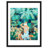 Backyard | Jungle Tropical Nature Painting | Botanical Plant Lady Banana Tree Garden Watercolor thumbnail