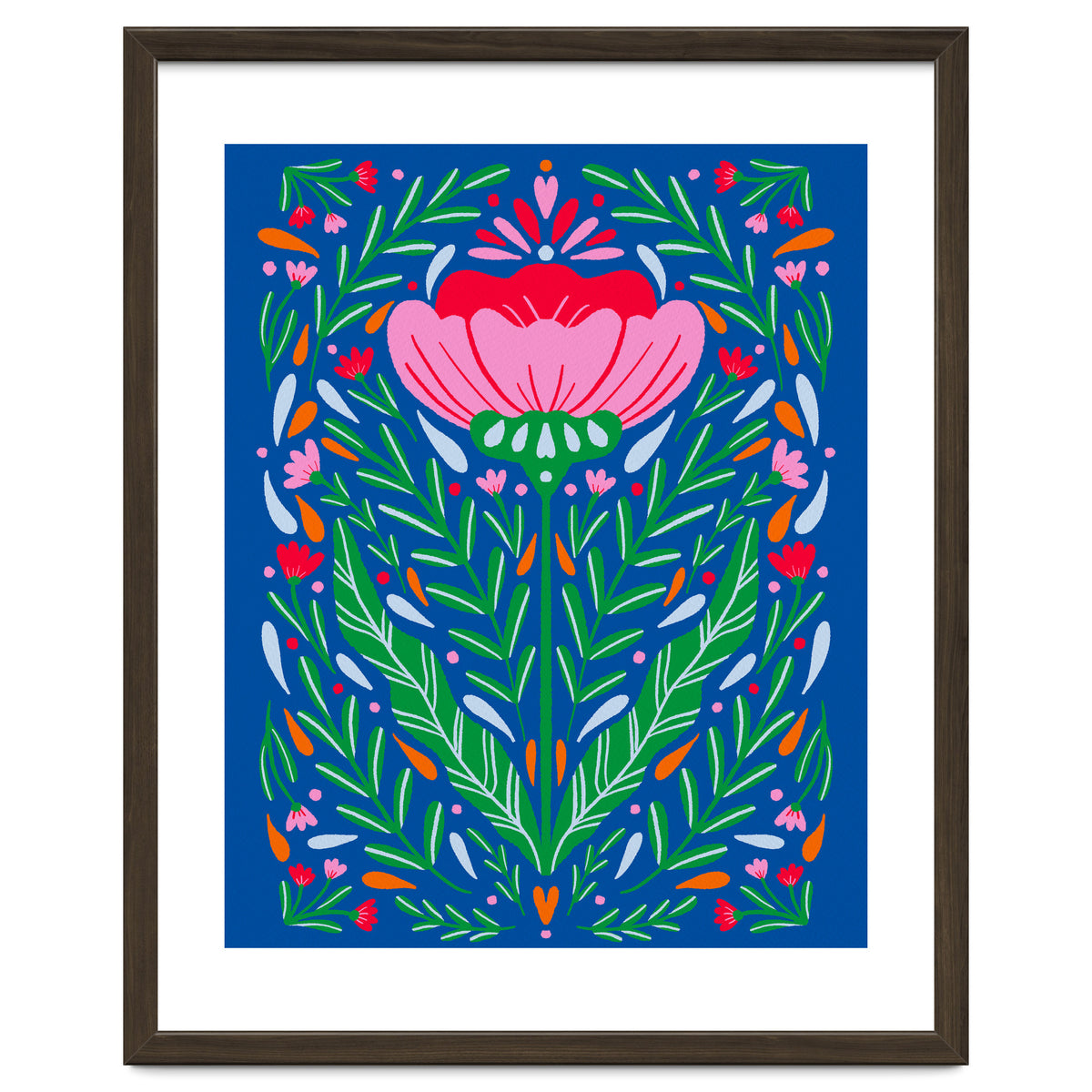Bold Symmetrical Floral