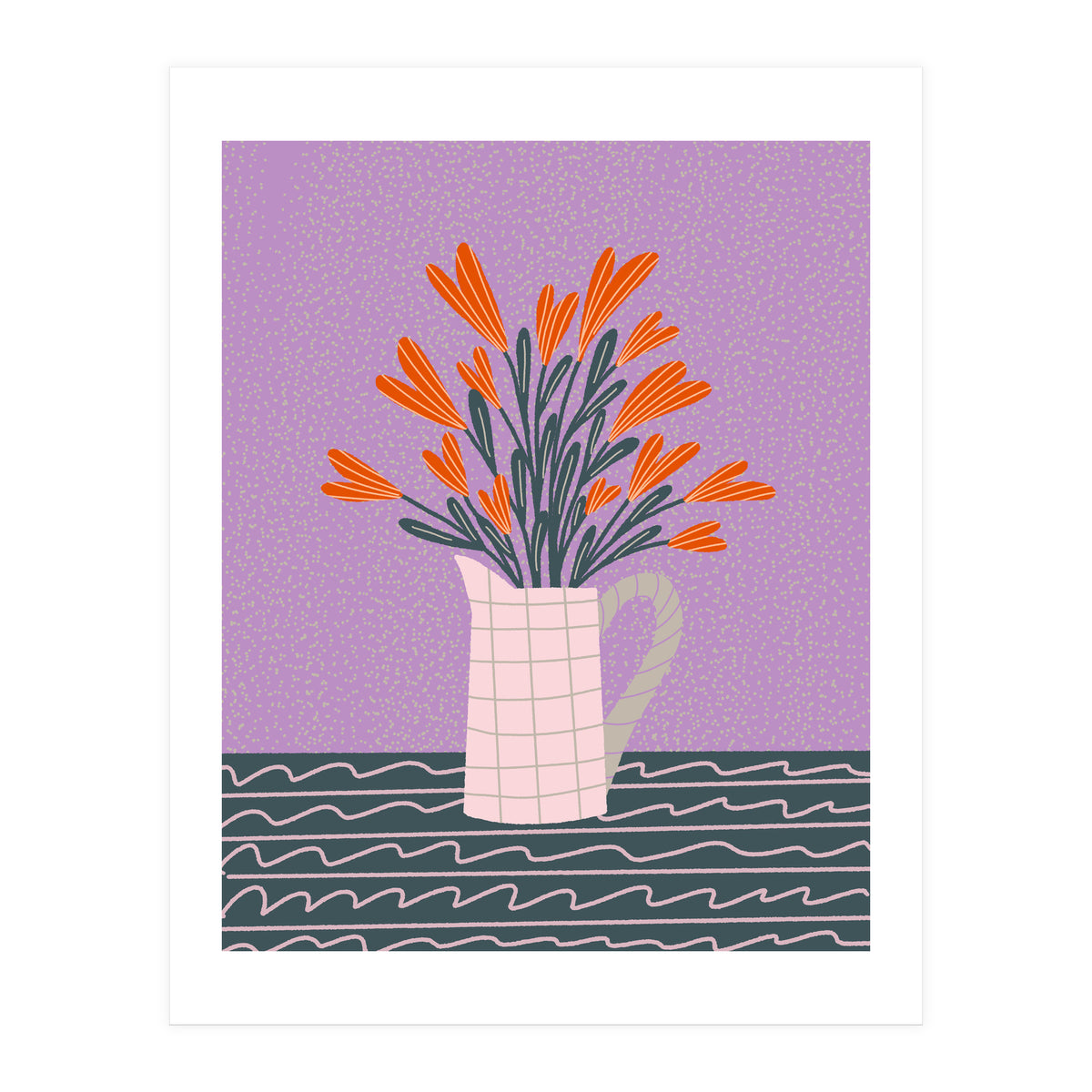 Floral Pitcher  (Print Only)