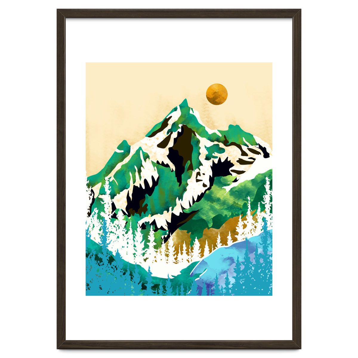 Grass Is Greener Wherever It Is Loved Positivity Nature Landscape Snow, Winter Mountains Painting Forest, Wild Travel Adventure