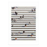 Rain Crossing | Polka Dots Zebra Crossing On The Street | Rain Eclectic Modern Graphic Design (Print Only) thumbnail