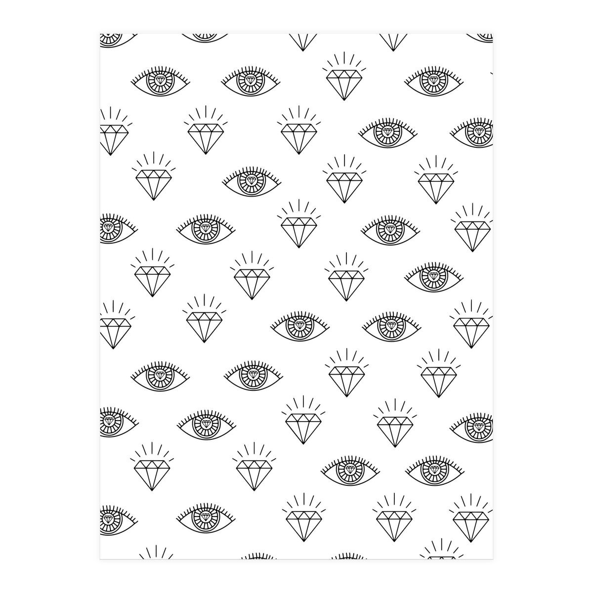 Diamond Eyes #society6 #decor #buyart  (Print Only)