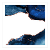 Navy & Rose Gold Agate Texture 25 (Print Only) thumbnail