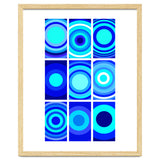 Circles & Rectangles Alt Blue 3 X 3: 2 thumbnail