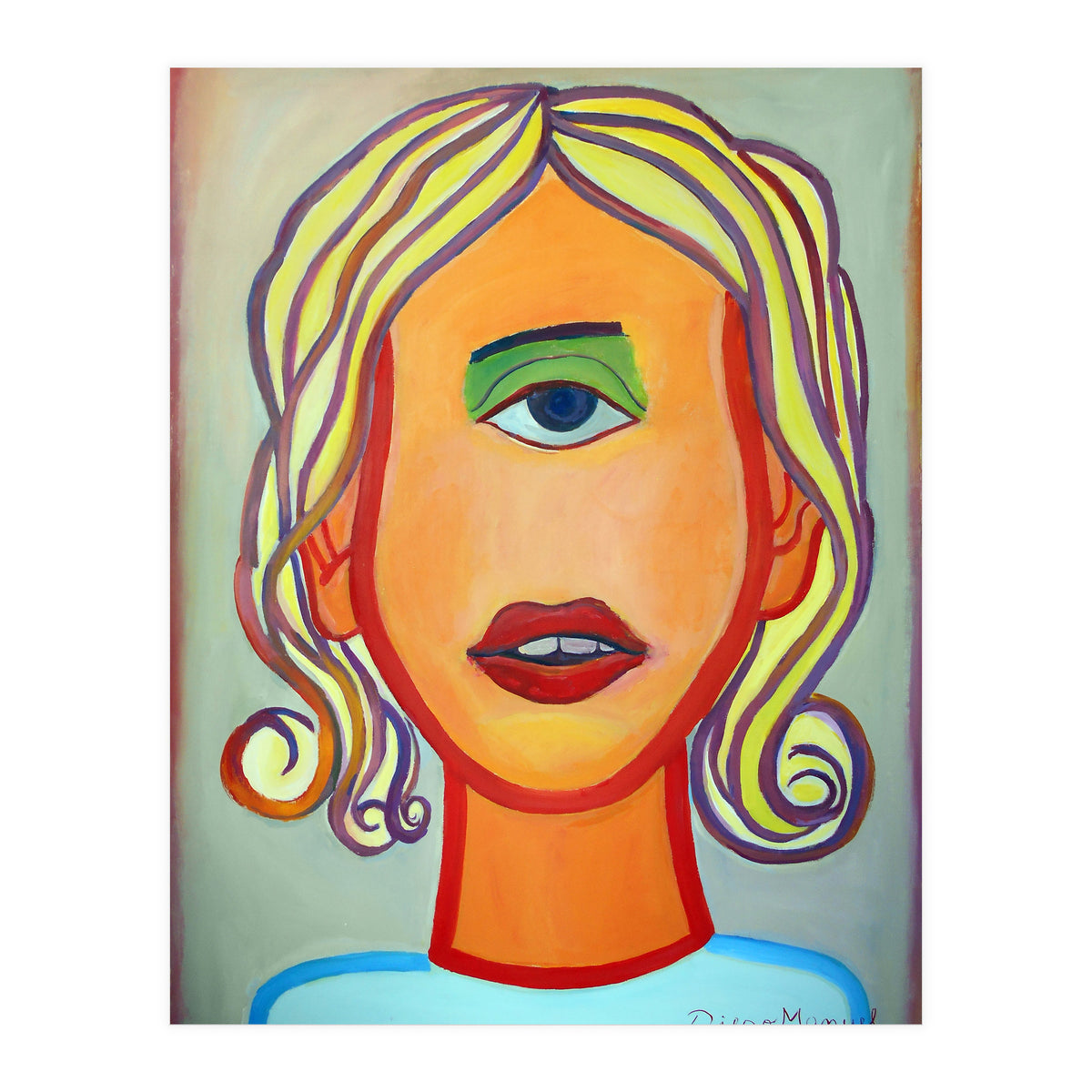 Cabeza De Mujer (Print Only)